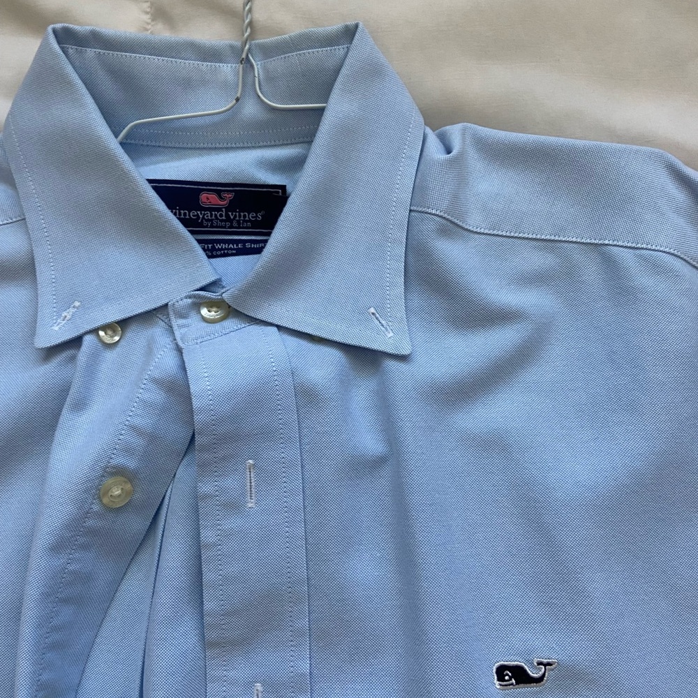 Vineyard Vines Blue Casual Button Down Shirt